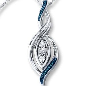 Kay Jewelers Diamond Necklace Sterling Silver